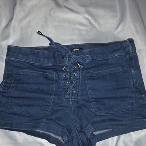 Urban Outfitters BDG lace up Jean shorts